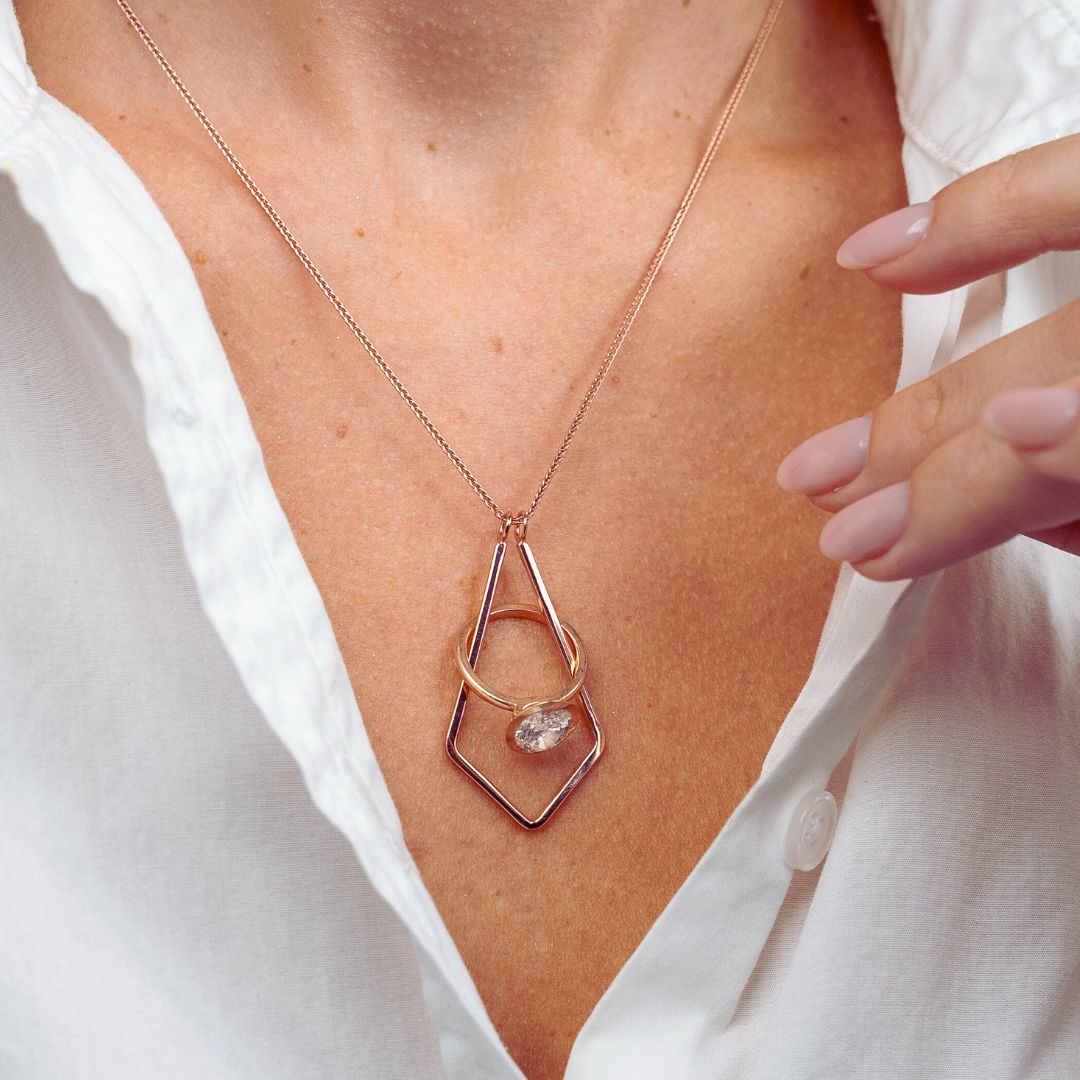 DIY Ring Holder Pendants Tutorial | Ring holder pendant, Diy pendant  necklace, Ring holder necklace