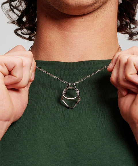 Men Diamond Band Necklace Wedding Band Necklace Holder Zenith Mens