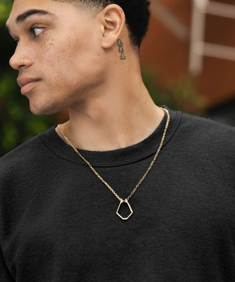 For Nurses Men's Ring Keeper Necklace Men's Silver Ring Holder