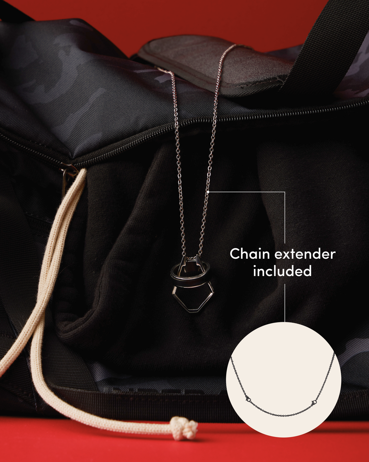 Zenith Men's Ring Keeper Necklace | Pixie Wing®