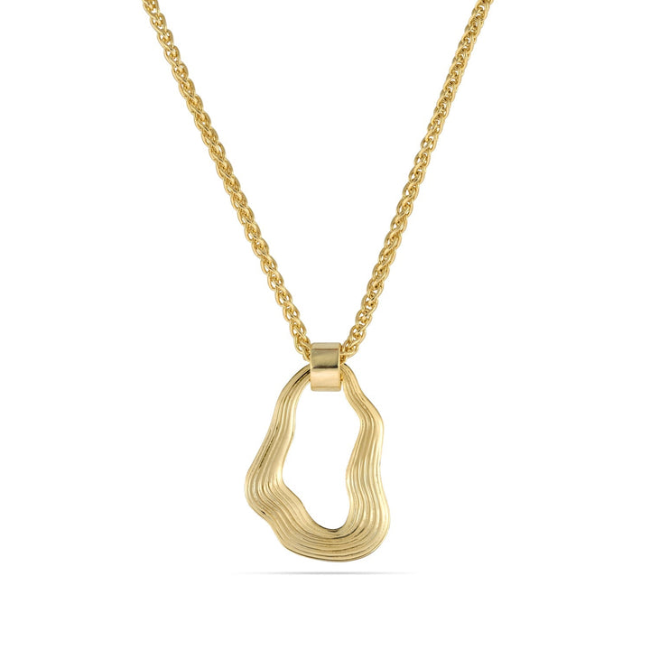 CONTOUR Sculpted Necklace | Gold - Pixie Wing -