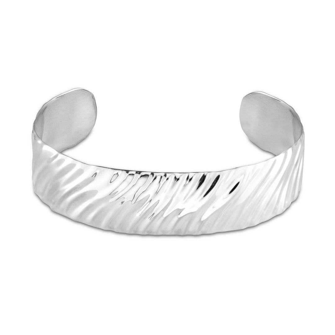 CONTOUR Statement Bracelet | Silver - Pixie Wing -