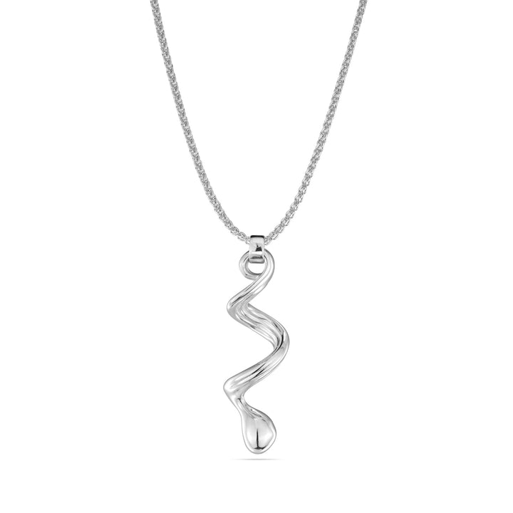 CONTOUR Swirl Necklace | Silver - Pixie Wing -