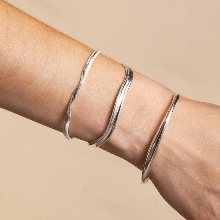CONTOUR Wave Bracelet | Silver - Pixie Wing -