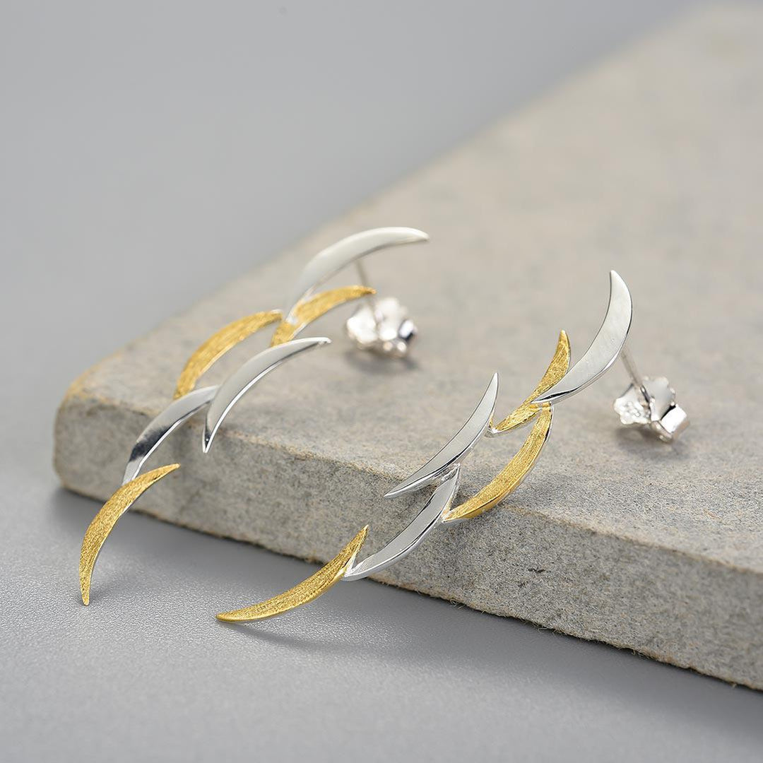 Crescent Earrings - Pixie Wing -