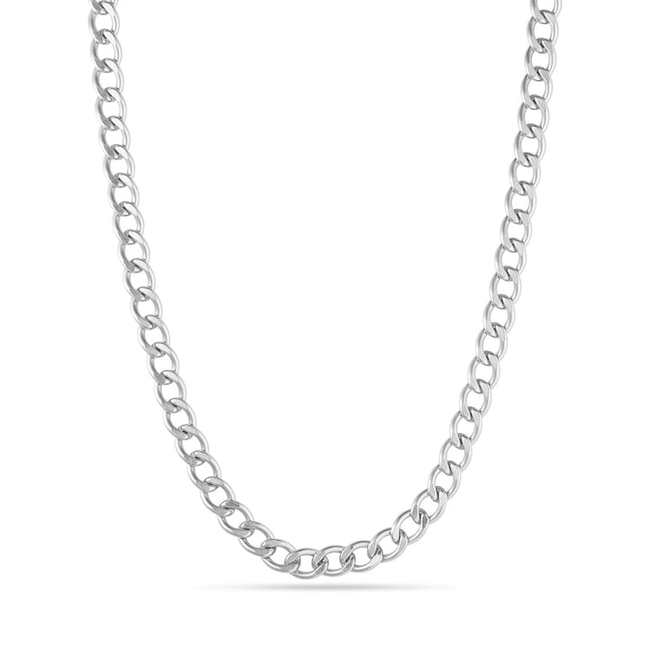 Curb Chain Necklace | Silver - Pixie Wing -
