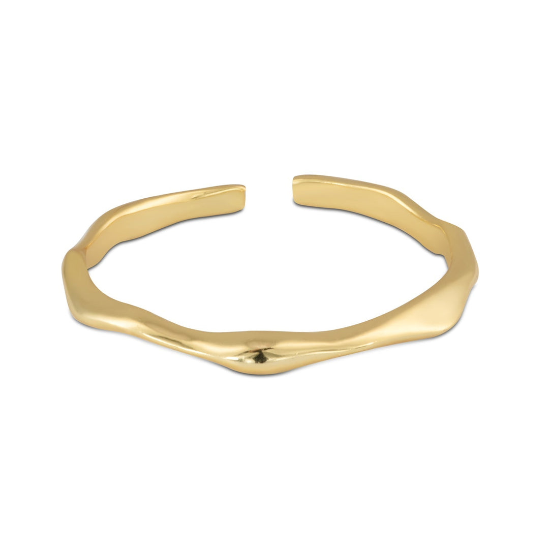 EMBODY Narrow Ring | Gold - Pixie Wing -