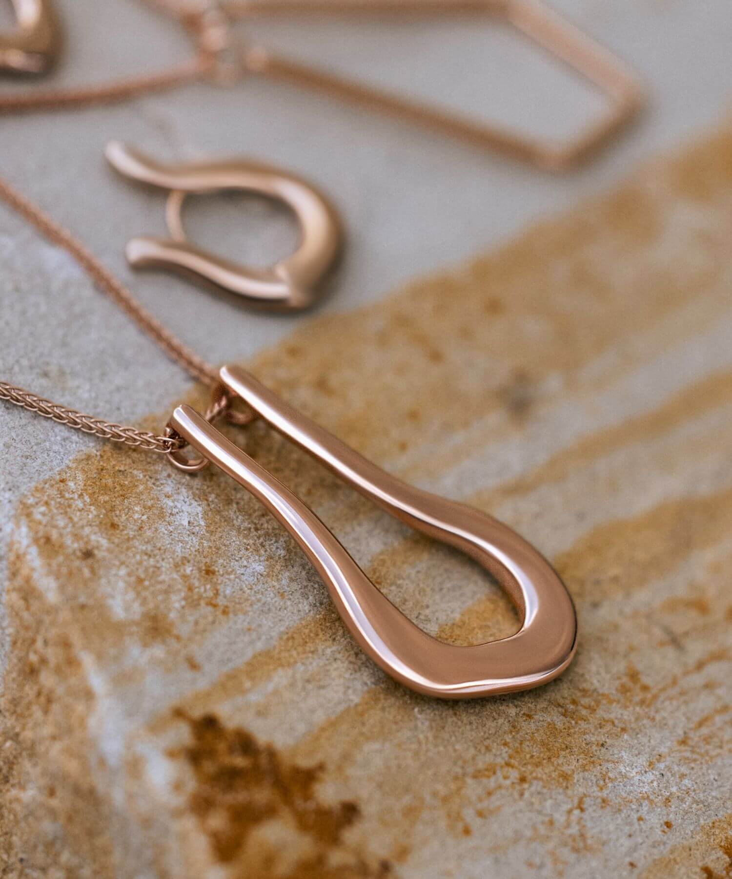 The EMBODY Ring Keeper by Pixie Wing Asymmetrical Ring Holder Necklace