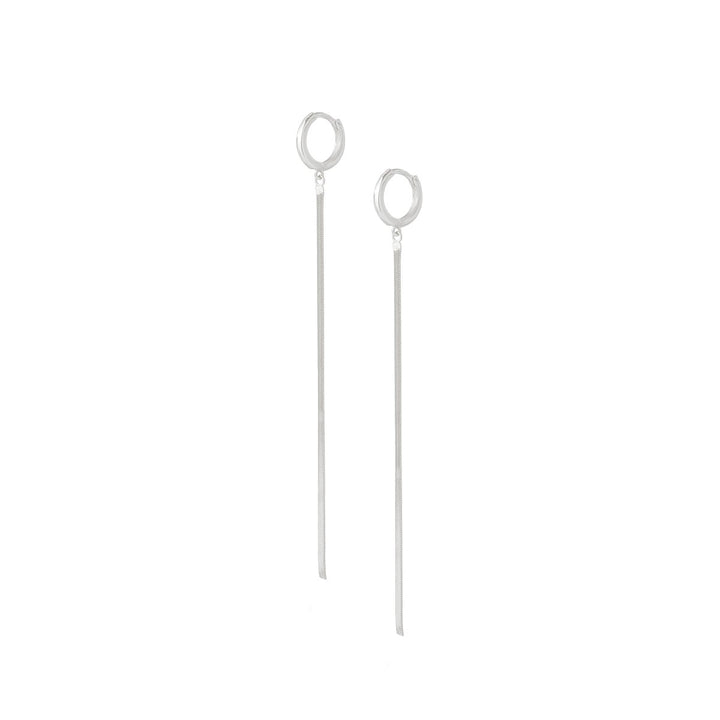 Herringbone Earrings | Silver - Pixie Wing -