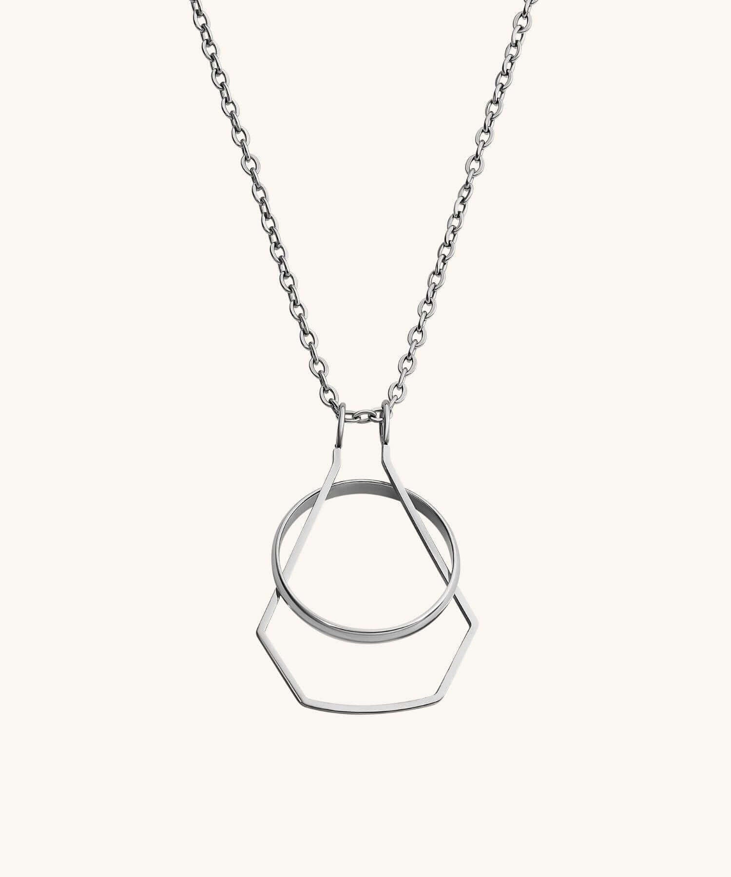 Sterling Silver Ring Holder Necklace, Choose chain. Men Ring Holding 12mm |  eBay
