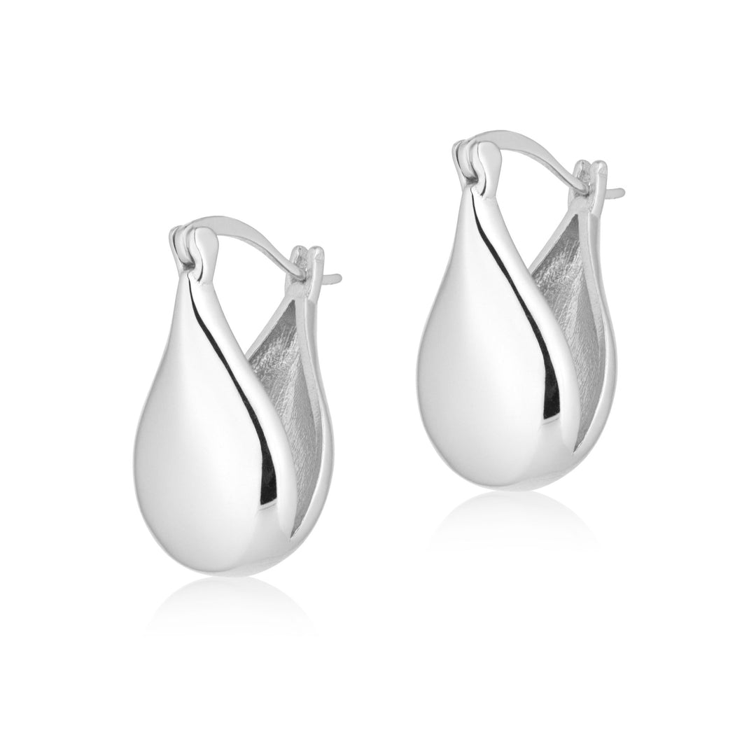 Sculptural Earrings | Silver - Pixie Wing -