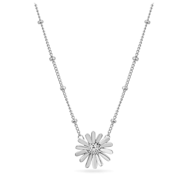 Silver Daisy Necklace - Pixie Wing -