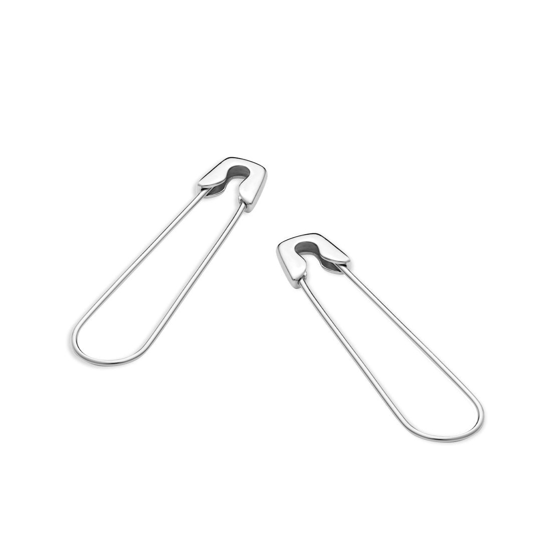 Silver Pin Earrings - Pixie Wing -